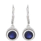 Pendientes de Plata con Zafiro de Tailandia