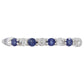Anillo de Plata con Zafiro de Tailandia y Topacio Blanco