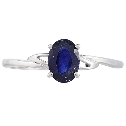 Anillo de Plata con Zafiro de Tailandia