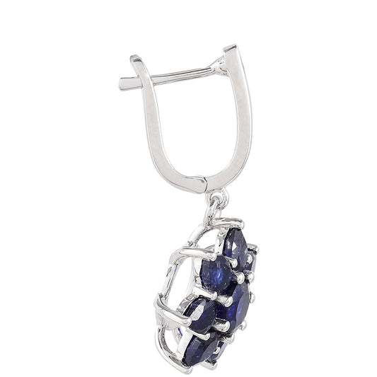 Pendientes de Plata con Zafiro de Tailandia