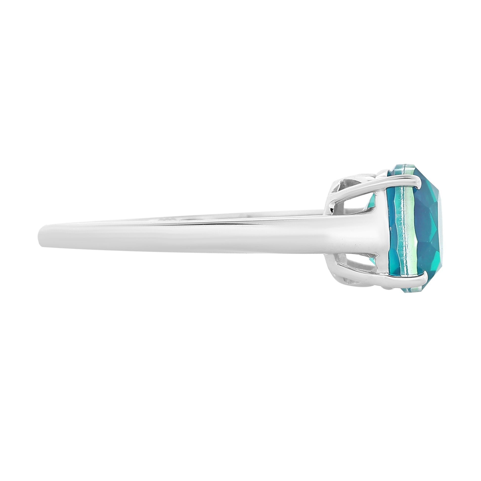 Anillo de Plata con Cuarzo Pavo Real 5 