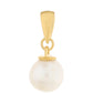 Colgante de Plata Bañada en Oro con Perla Barroca Cultivada de Agua Dulce