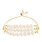 Pulsera de Plata Bañada en Oro con Perla Barroca Cultivada de Agua Dulce