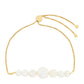 Pulsera de Plata Bañada en Oro con Perla Barroca Cultivada de Agua Dulce