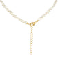 Collar de Plata Bañada en Oro con Perla Barroca Cultivada de Agua Dulce