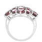 Anillo de Plata con Granate Rodolita