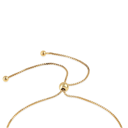 Pulsera de Plata Bañada en Oro con Rubí de Mozambique