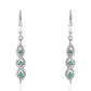 Pendientes de Plata con Esmeralda de Brasil y Topacio Blanco