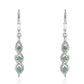 Pendientes de Plata con Esmeralda de Brasil y Topacio Blanco