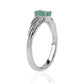 Anillo de Plata con Esmeralda de Brasil