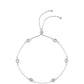 Pulsera de Plata con Amatista Rosa de Francia