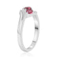Anillo de Plata con Rubelita de Cruzeiro