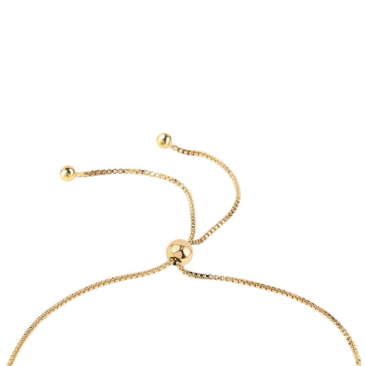Pulsera de Plata Bañada en Oro con Granate Barton
