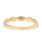 Anillo de Plata Bañada en Oro con Diamante Azul