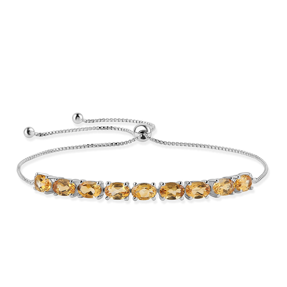 Pulsera de Plata con Citrino 1 