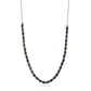 Collar de Plata con Ópalo negro medianoche Lega Dembi de Ëtiopía