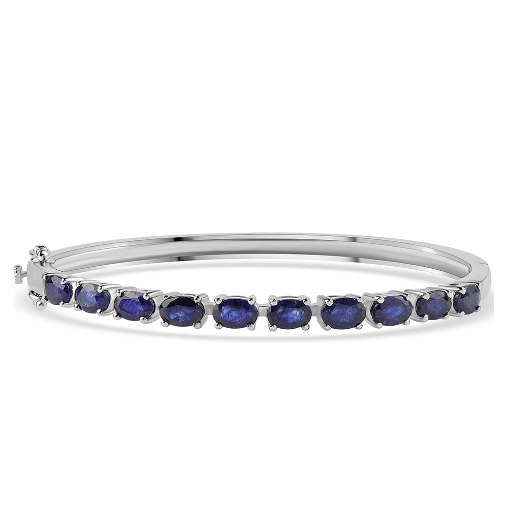 Pulsera de Plata con Zafiro Azul Australiano