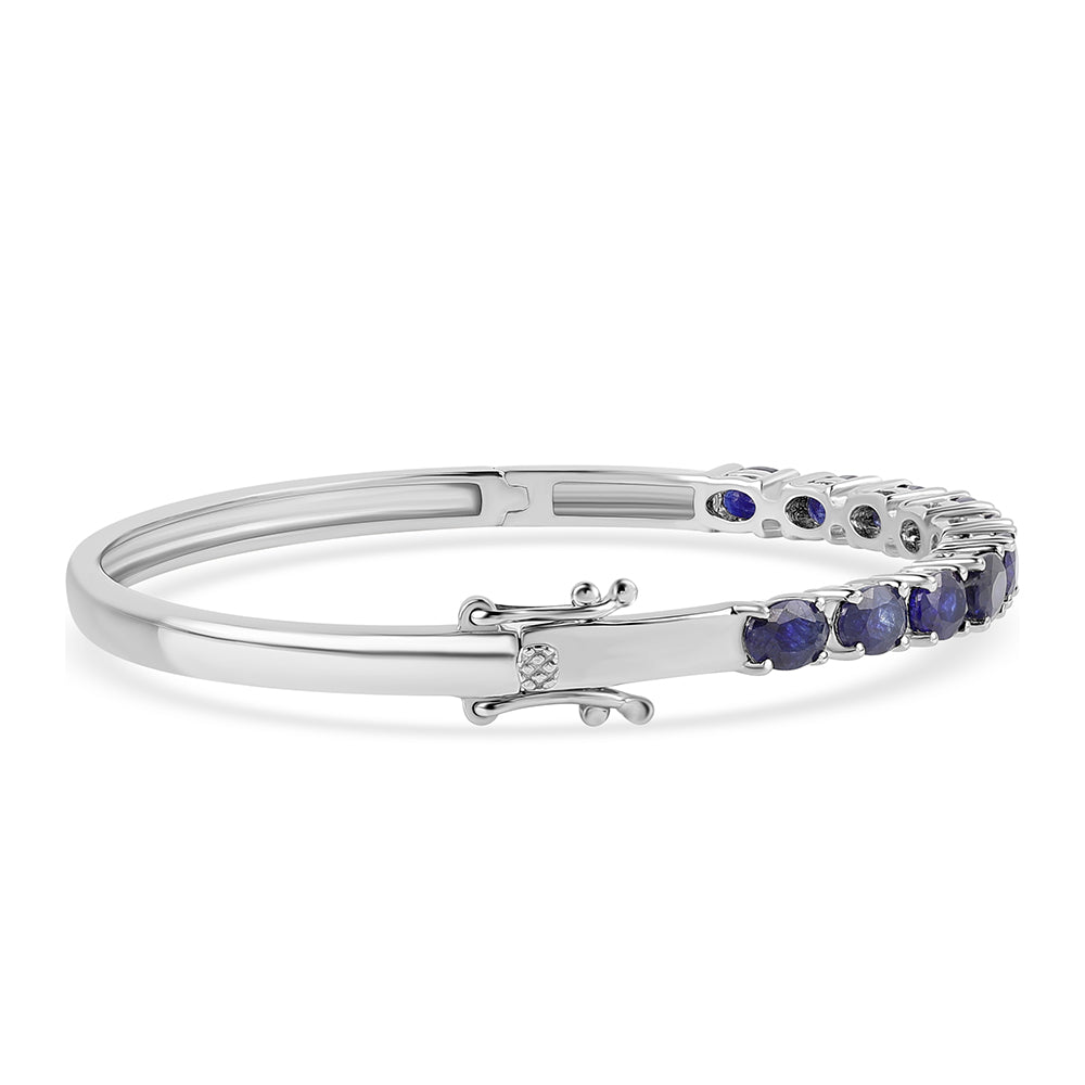 Pulsera de Plata con Zafiro Azul Australiano 2 