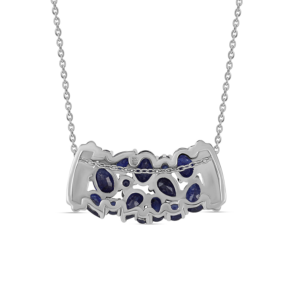 Collar de Plata con Zafiro Azul Australiano