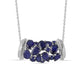 Collar de Plata con Zafiro Azul Australiano