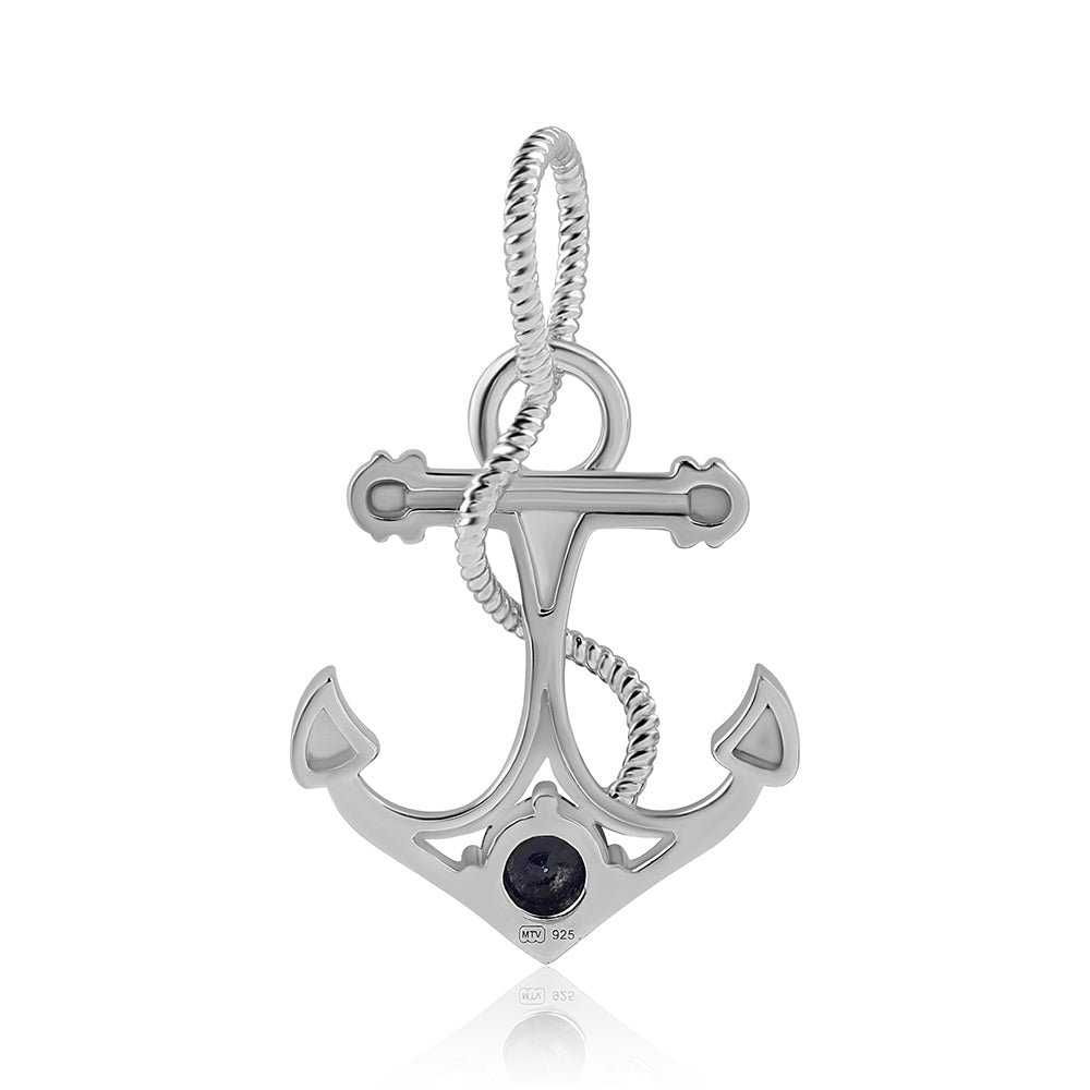 Colgante de Plata con Zafiro Azul Australiano 3 