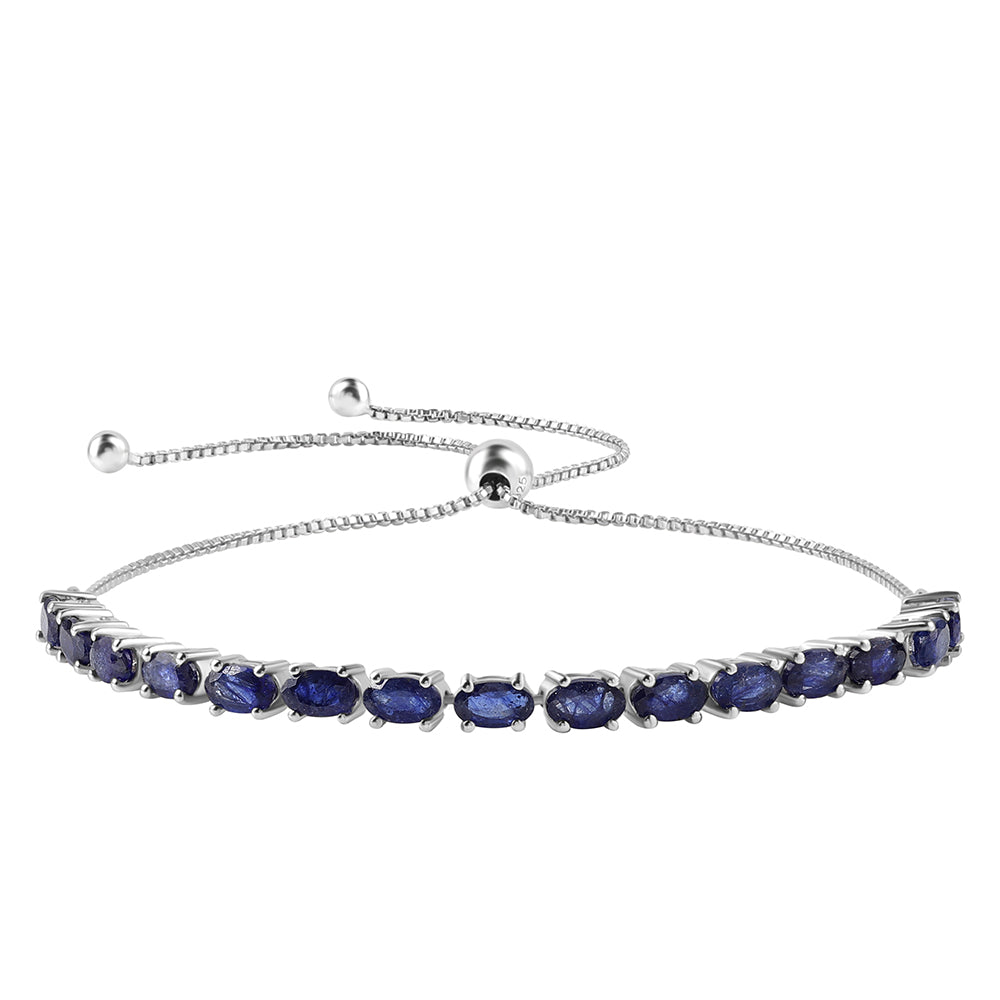 Pulsera de Plata con Zafiro Azul Australiano