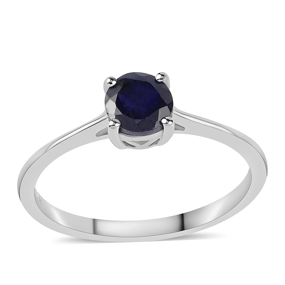 Anillo de Plata con Zafiro Azul Australiano 1 