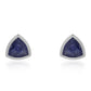 Pendientes de Plata con Zafiro Azul Australiano