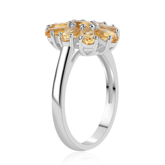 Anillo de Plata con Citrino