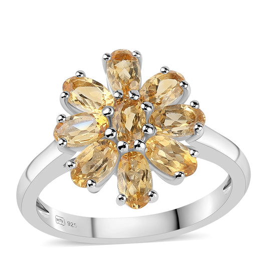 Anillo de Plata con Citrino