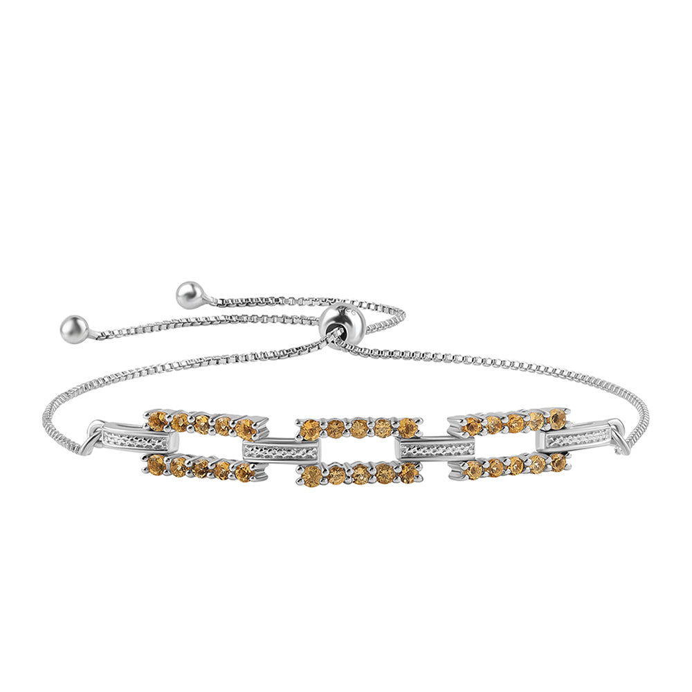 Pulsera de Plata con Citrino 1 