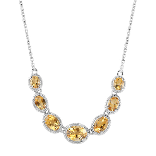 Collar de Plata con Citrino