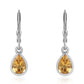 Pendientes de Plata con Citrino