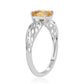 Anillo de Plata con Citrino