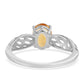 Anillo de Plata con Citrino