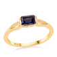 Anillo de Plata Bañada en Oro con Lolita