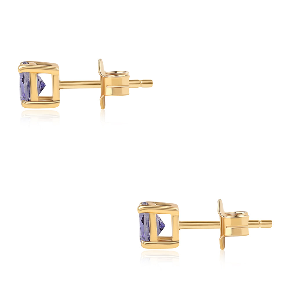 Pendientes de Plata Bañada en Oro con Lolita 3 