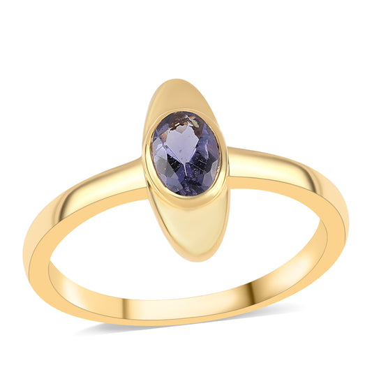 Anillo de Plata Bañada en Oro con Lolita