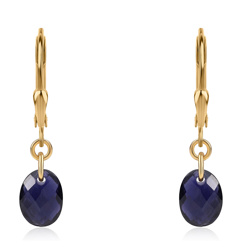 Pendientes de Plata Bañada en Oro con Lolita 2 
