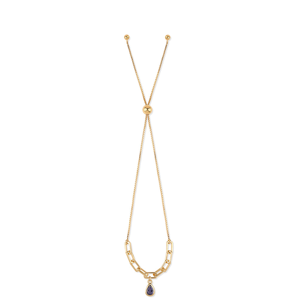 Pulsera de Plata Bañada en Oro con Lolita 2 