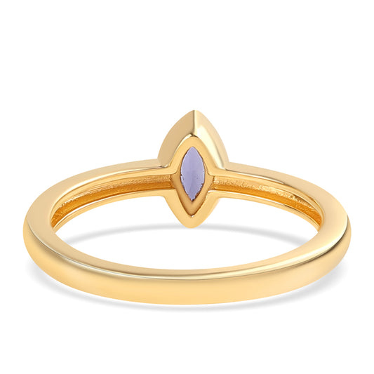Anillo de Plata Bañada en Oro con Lolita