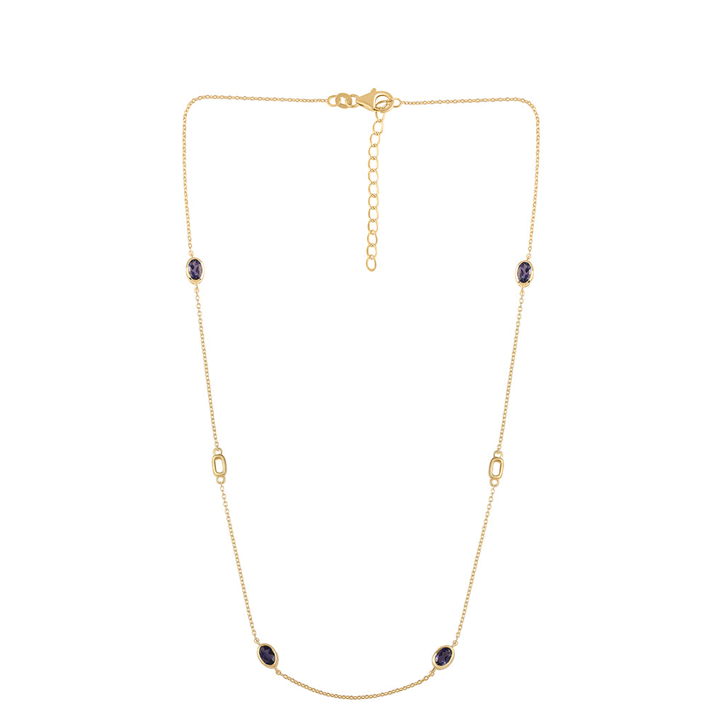 Collar de Plata Bañada en Oro con Lolita 1 