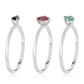 Conjunto de Plata con Rubí de Tailandia y Esmeralda de Brasil ( Anillo )