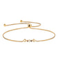 Pulsera de Plata Bañada en Oro con Diamante Rojo y Diamante blanco
