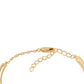 Pulsera de Plata Bañada en Oro con Diamante Rojo y Diamante blanco