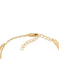 Pulsera de Plata Bañada en Oro con Diamante Rojo y Diamante blanco
