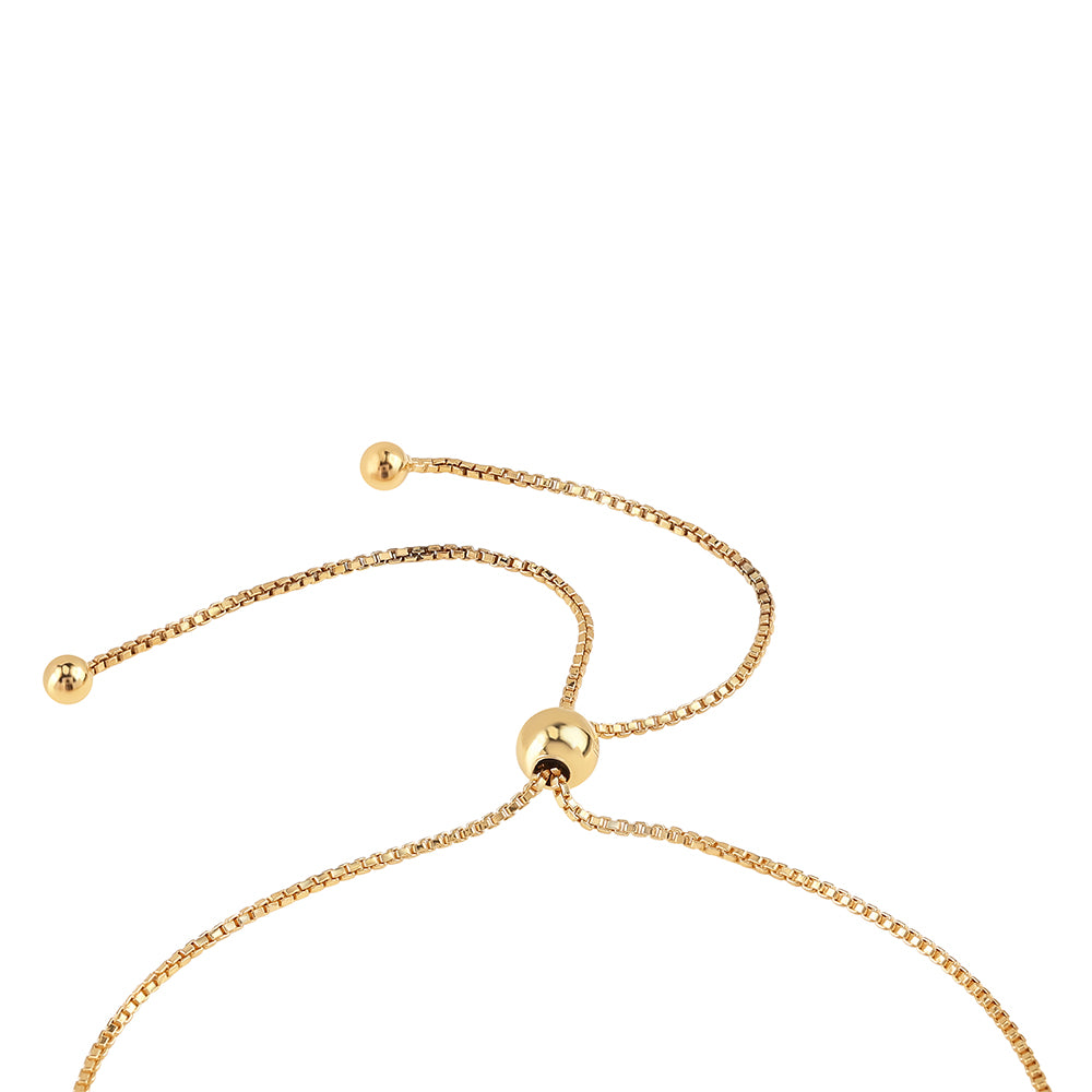 Pulsera de Plata Bañada en Oro con Turquesa Bella Durmiente y Topacio Blanco 3 