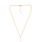 Collar de Plata Bañada en Oro con Perla blanca de agua dulce