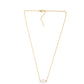 Collar de Plata Bañada en Oro con Perla blanca de agua dulce