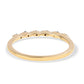 Anillo de Plata Bañada en Oro con Diamante Azul